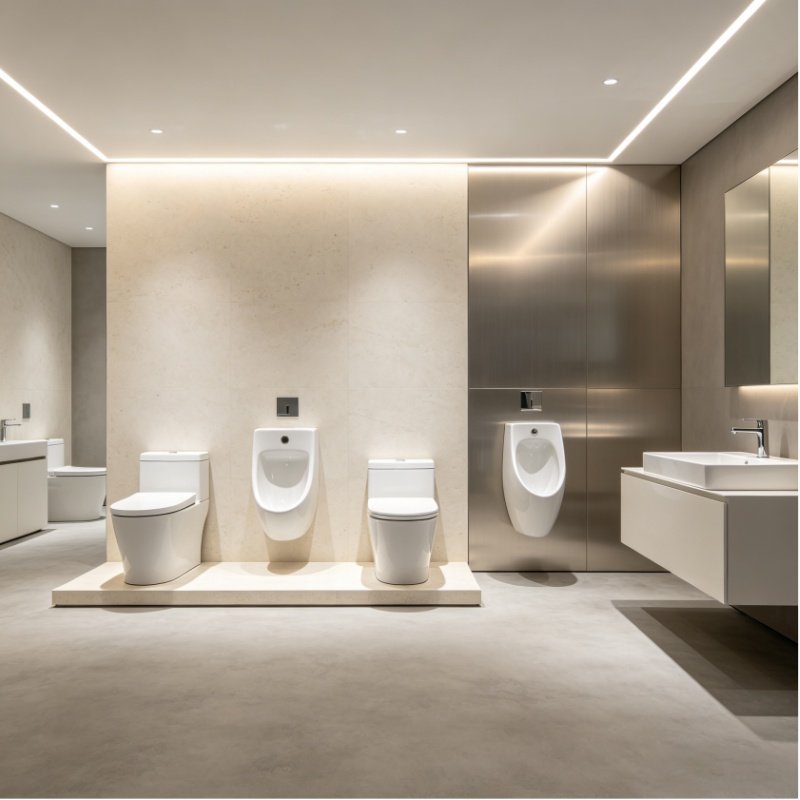 Government office restroom design