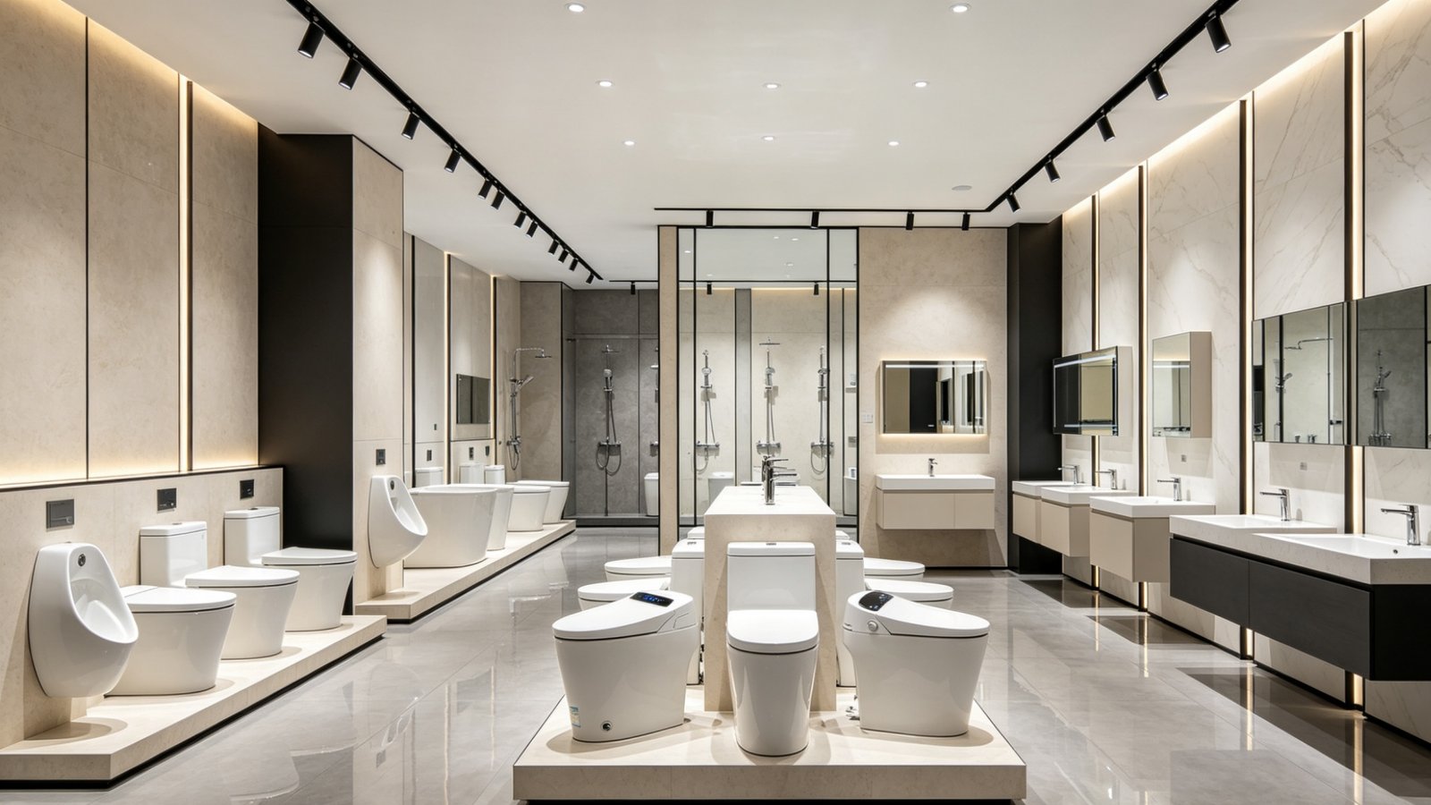 Commercial Restroom Blueprint and Technical Specifications Planning