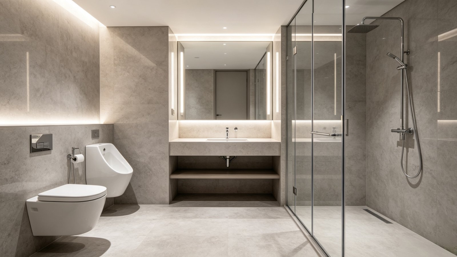 European 4-Star Business Hotel Bathroom Project