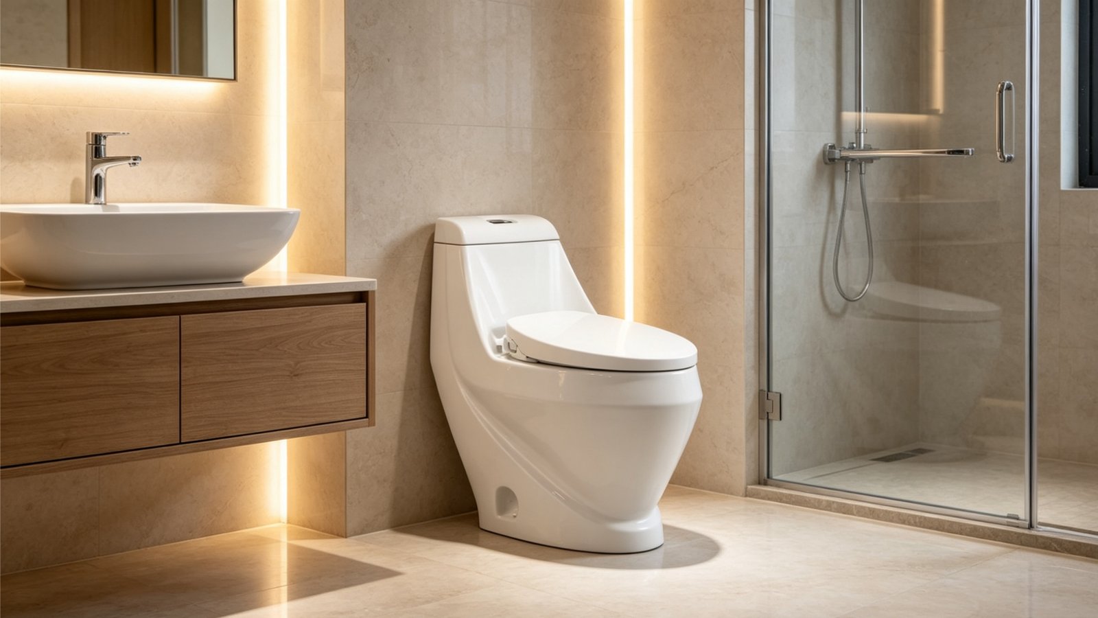 One Piece Toilets for Premium Guestrooms