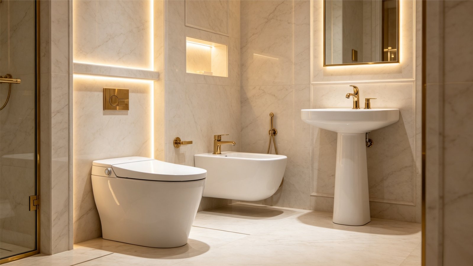 Middle East High-End Villas showcasing residential bidet installations