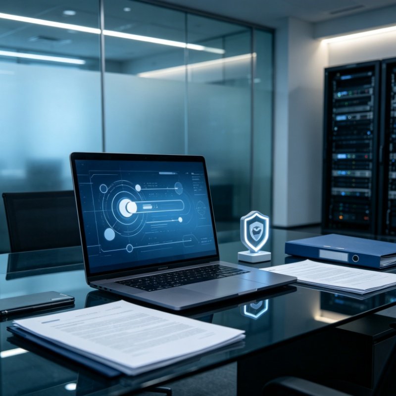 Data privacy management interface concept diagram