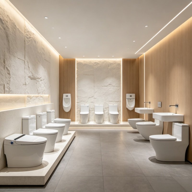 YASIQI ISO9001 certified ceramic toilet manufacturing and quality control testing facility
