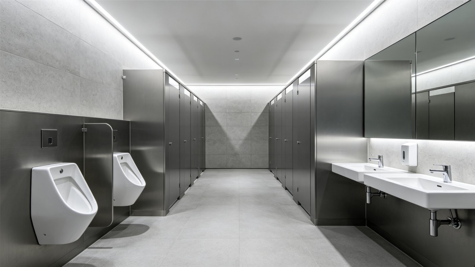 Public school or facility washroom infrastructure