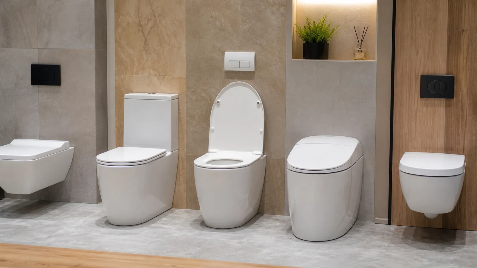 Toilettenarten: Leitfaden für Stil, Spülung und Größen