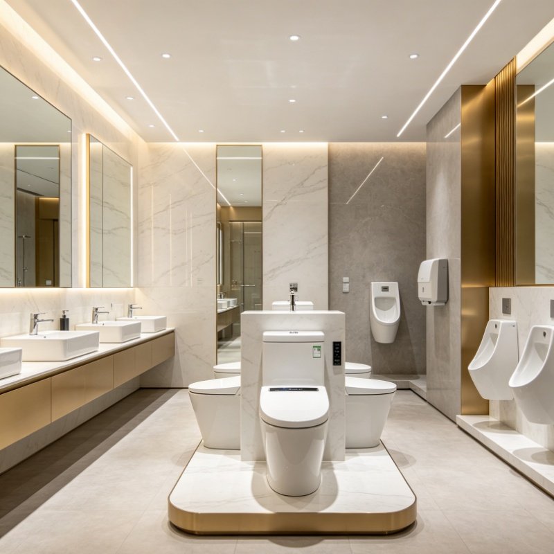 Foshan Yasiqi manufacturing facility showcasing high-precision ceramic toilet production lines
