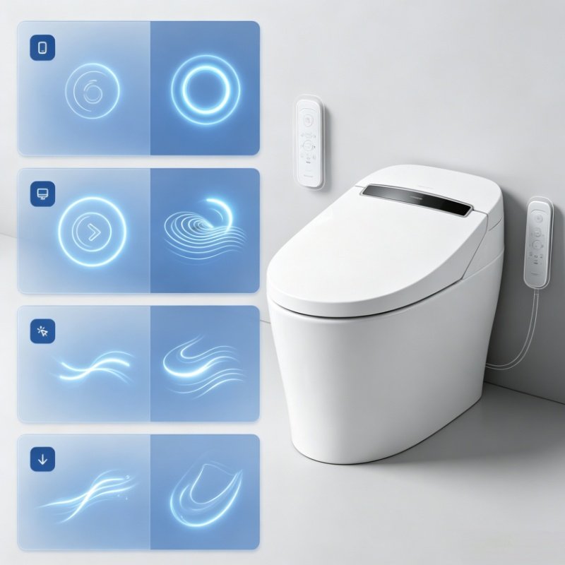 YASIQI Smart Toilet Automation and Remote Control Features