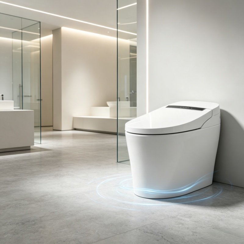 YASIQI smart toilet internal safety mechanisms, waterproofing layers, and engineering layout blueprint