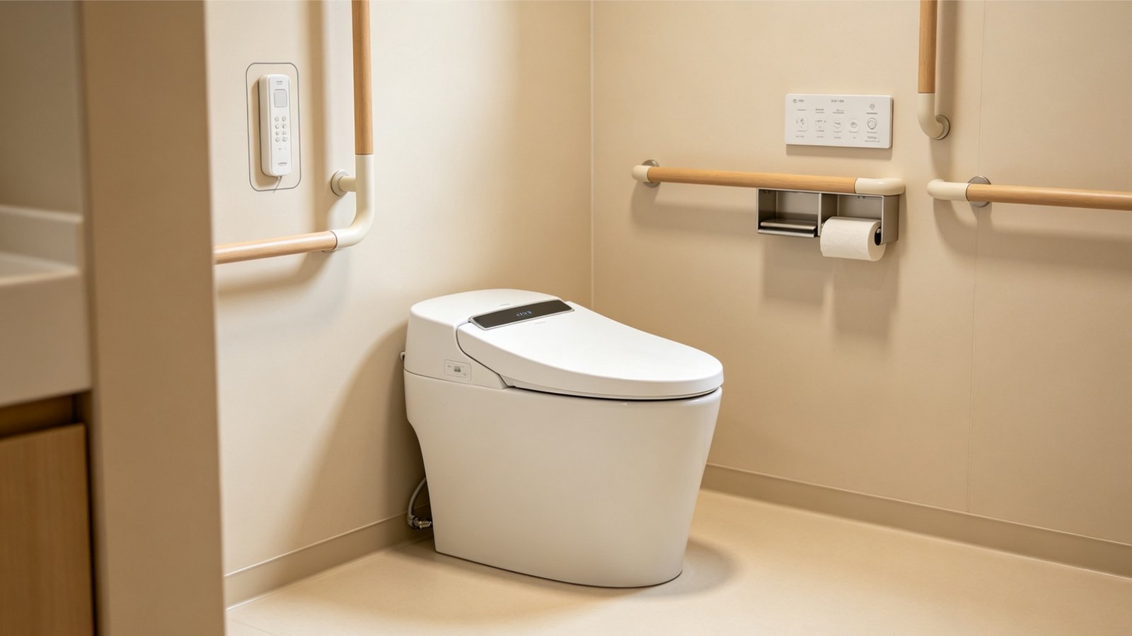 Hygienic smart toilet designed for medical and senior care facilities