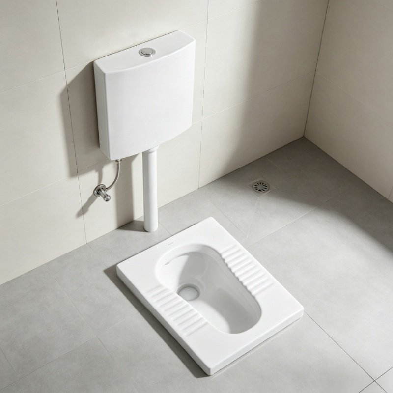Commercial Public Restroom Squat Pan Application Scenario