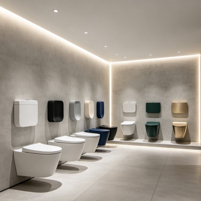 YASAQI wall hung toilet engineering diagram and hidden carrier frame installation illustration