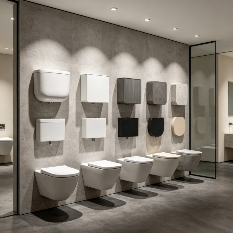 YASAQI modern wall hung bathroom design options