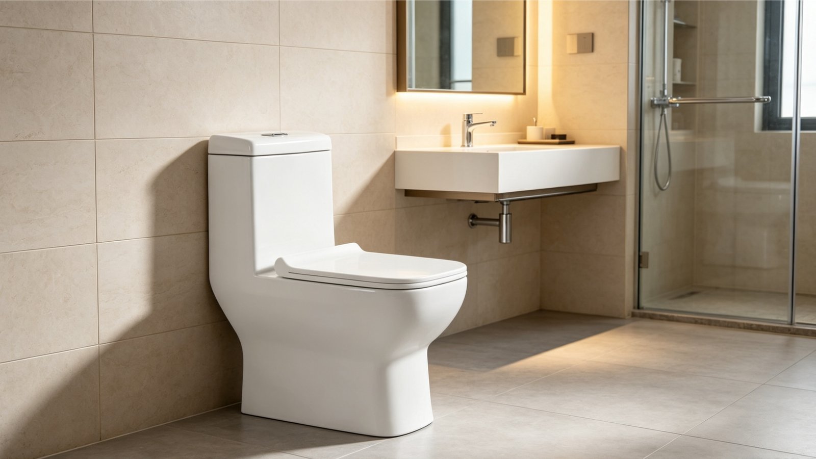 Эффективный унитаз-моноблок с системой WaterSense 1,28 гал/см