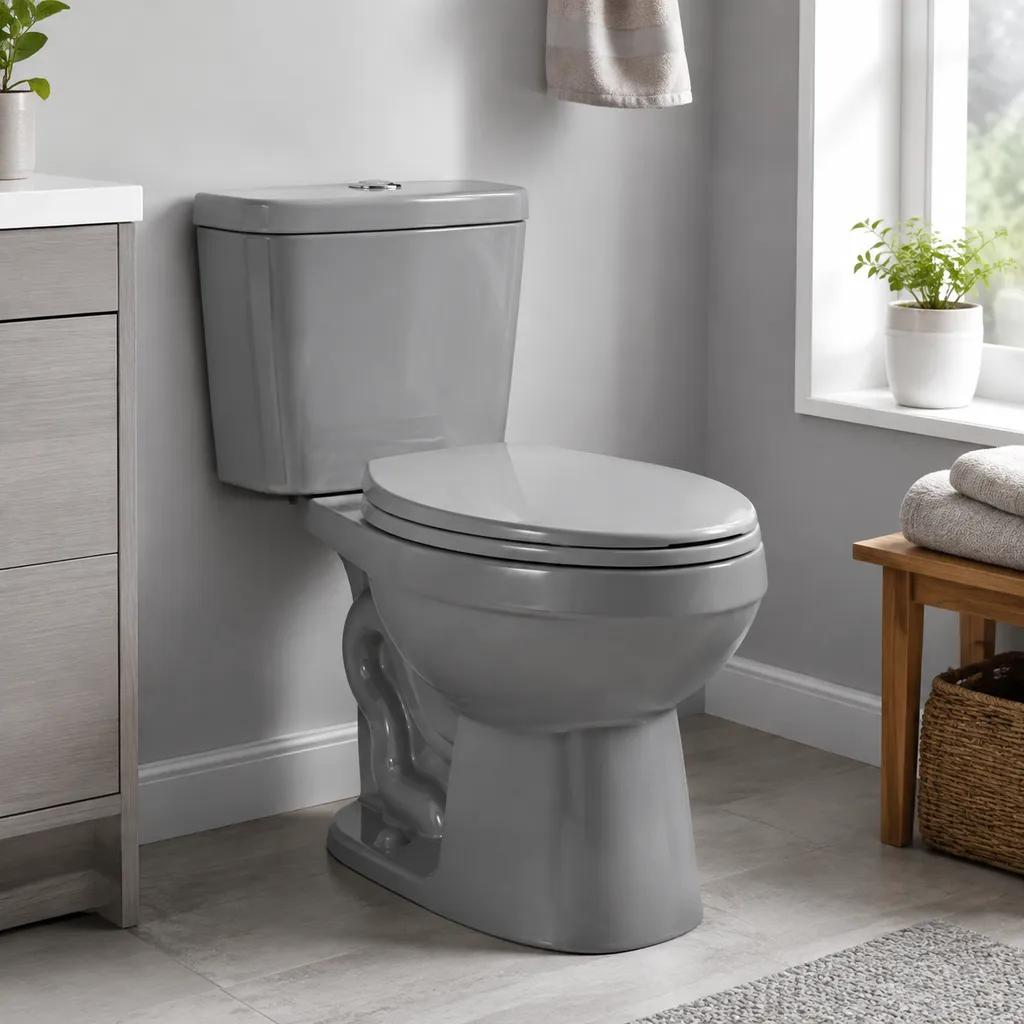 Gray Colored Two Piece Toilets Buying Guide and Features