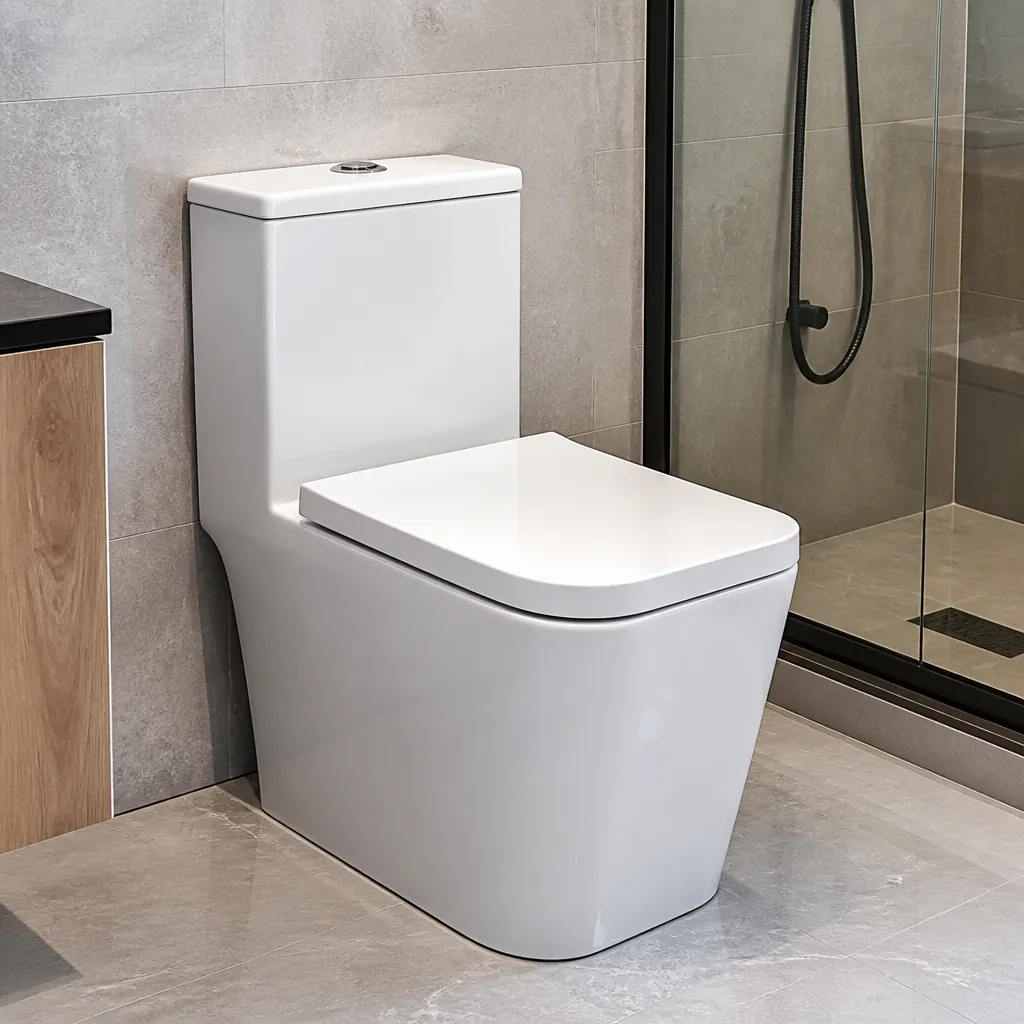Leitfaden für hohe, einteilige, quadratische Toiletten mit Komforthöhe
