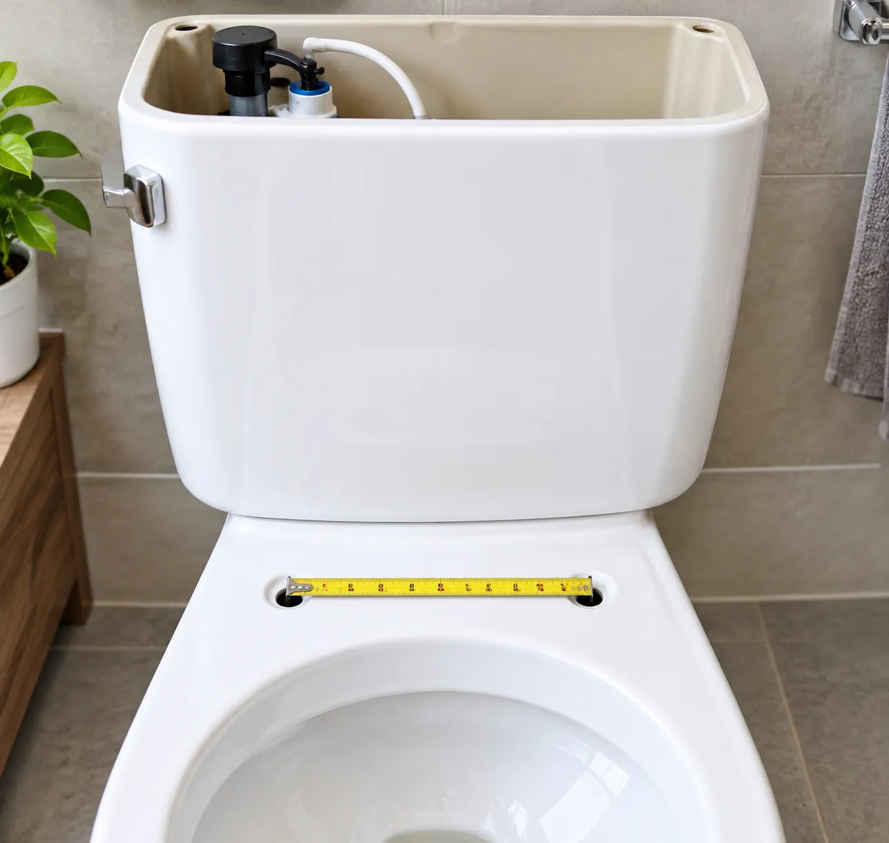 Are Tank Holes in Two Piece Toilets Standard Width