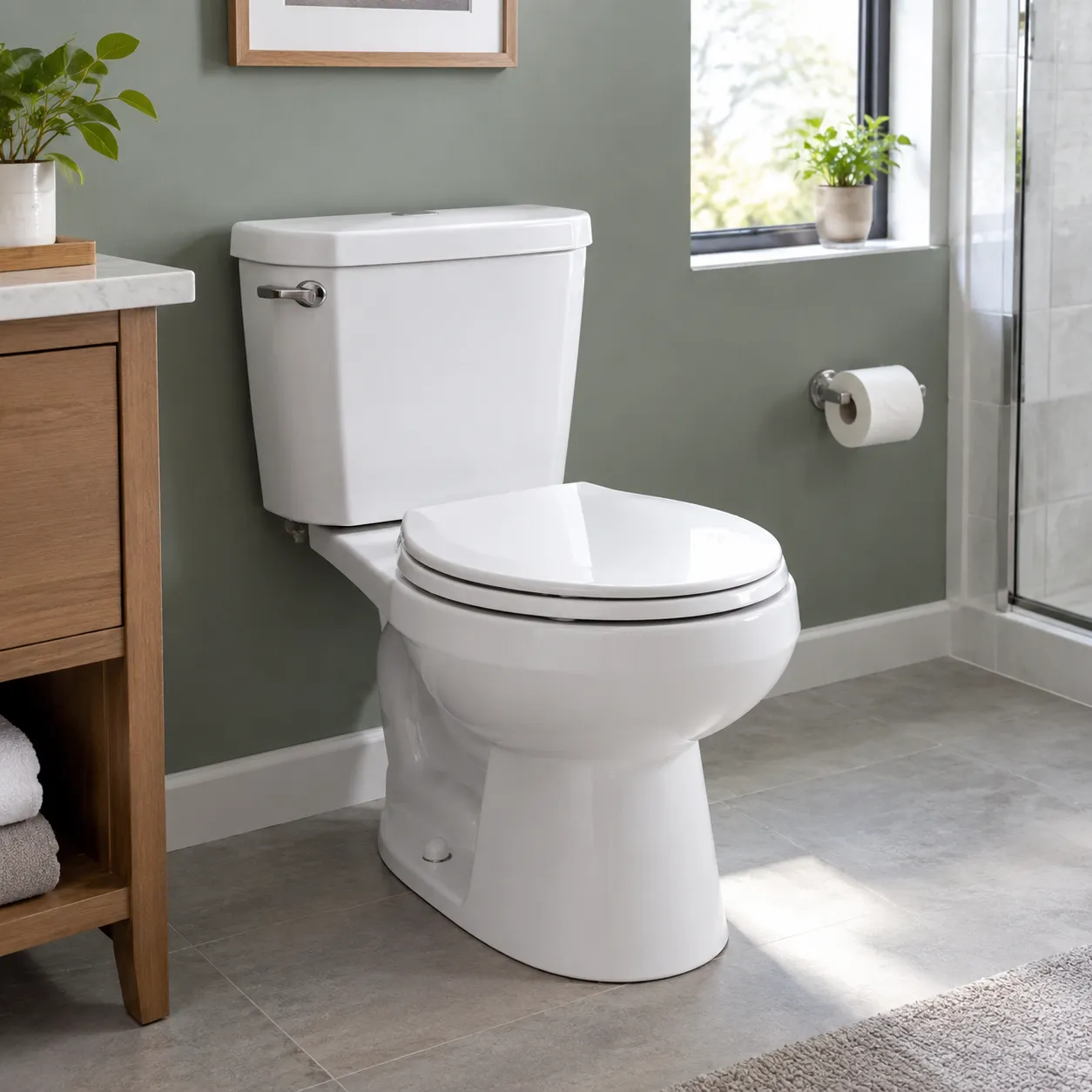 Comfort Height Two Piece Round Front 1.28 GPF Toilet