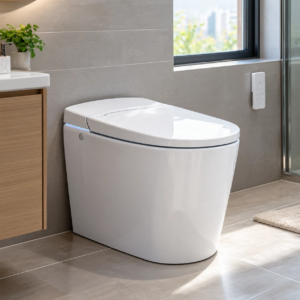 Toilette intelligente autonettoyante avec fonctionnalités avancées d’hygiène